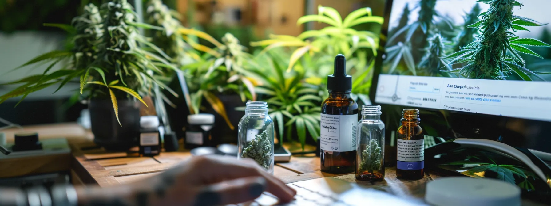 Weed Delivery: Convenience at Your Doorstep 10 Online cannabis ordering interface and various cannabis products including tinctures and buds.